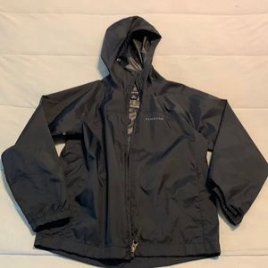 Lands’ End navy rain coat size L 6x-7